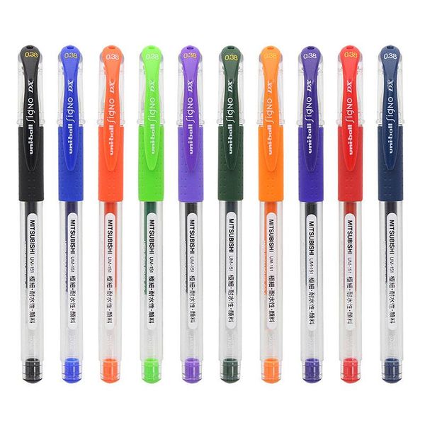 gel pens 10pcs/lot uni um-151 pen ball-point 0.38mm multi-color waterproof double-ball head writing smooth stationery
gel pens 10pcs/lot uni um-151 pen ball-point 0.38mm multi-color waterproof double-ball head writing smooth stationery