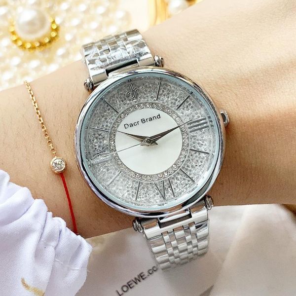 wristwatches fashion women watches quartz stainless steel waterproof watch crystal designer wristwatch, Slivery;brown
wristwatches fashion women watches quartz stainless steel waterproof watch crystal designer wristwatch, Slivery;brown
