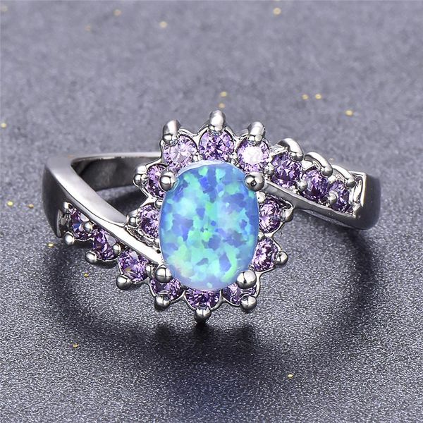 wedding rings rainbow crystal purple zircon ring white blue opal oval stone classic silver color engagement for women gifts, Slivery;golden
wedding rings rainbow crystal purple zircon ring white blue opal oval stone classic silver color engagement for women gifts, Slivery;golden