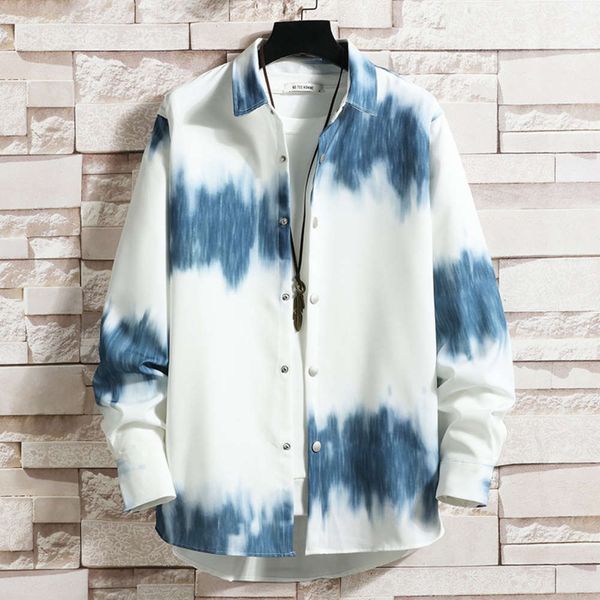 men's casual shirts shirtspring and autumn tie dye long sleeve gradual change coat men's korean fashion hip hop trend fairy net re, White;black
men's casual shirts shirtspring and autumn tie dye long sleeve gradual change coat men's korean fashion hip hop trend fairy net re, White;black