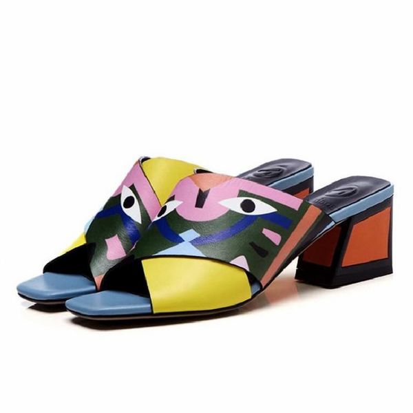 handmade summer slippers women chunky high heel sandals colorful beach shoes woman outside slides sandalias mujer, Black
handmade summer slippers women chunky high heel sandals colorful beach shoes woman outside slides sandalias mujer, Black