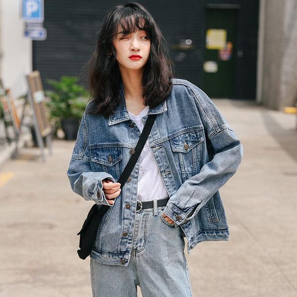 women's jackets spot jean jacket female han edition students fall 2021 coat loose bf long dress in cowboy clothing, Black;brown
women's jackets spot jean jacket female han edition students fall 2021 coat loose bf long dress in cowboy clothing, Black;brown
