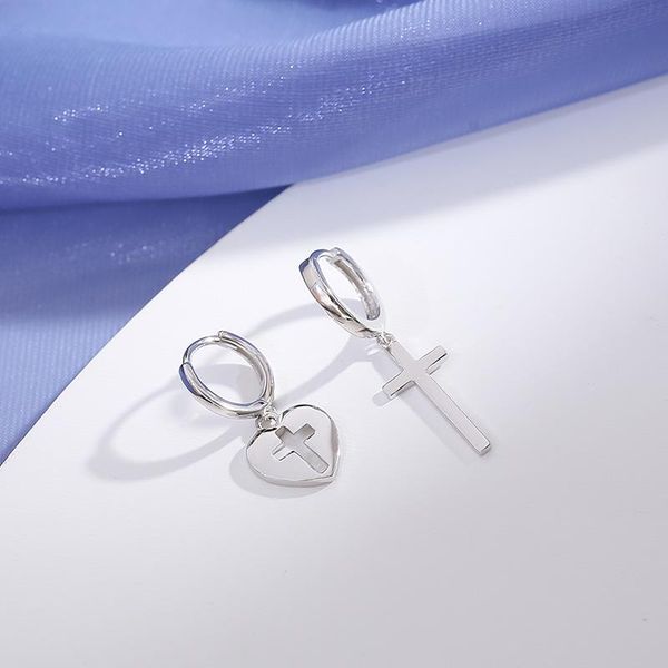 hoop & huggie earrings heart cross for women asymmetrical pendant vintage korean fashion couple gift temperament female jewelry boyulige, Golden;silver
hoop & huggie earrings heart cross for women asymmetrical pendant vintage korean fashion couple gift temperament female jewelry boyulige, Golden;silver