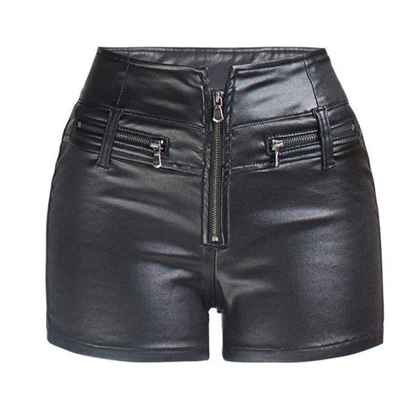 women's shorts plus size black faux leather spring summer high waist elastic slim hip hop pu zipper front gothic punk short femme, White;black
women's shorts plus size black faux leather spring summer high waist elastic slim hip hop pu zipper front gothic punk short femme, White;black