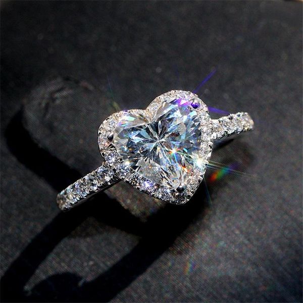 wedding rings fashion creative sweet romantic love zircon ring valentine's day gift couple heart-shaped female, Slivery;golden
wedding rings fashion creative sweet romantic love zircon ring valentine's day gift couple heart-shaped female, Slivery;golden