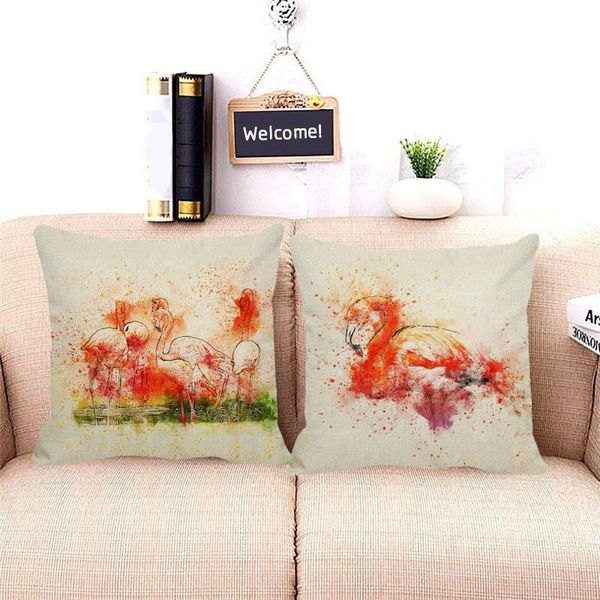 watercolor animals cushion cover flamingos patterned linen pillowcase sofa bed home decoration throw d0054 cushion/decorative pillow
watercolor animals cushion cover flamingos patterned linen pillowcase sofa bed home decoration throw d0054 cushion/decorative pillow