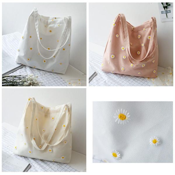 storage bags summer small daisy canvas letter shoulder large capacity wild messenger cute fun handbag environmental reusable bag
storage bags summer small daisy canvas letter shoulder large capacity wild messenger cute fun handbag environmental reusable bag
