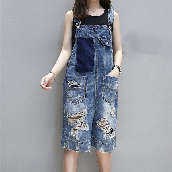 women's jumpsuits & rompers for women fashion ripped hole ladies jean overalls strap shorts summer autumn washed denim playsuits 8, Black;white
women's jumpsuits & rompers for women fashion ripped hole ladies jean overalls strap shorts summer autumn washed denim playsuits 8, Black;white