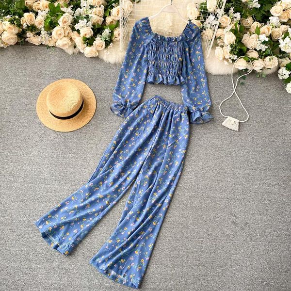 women's tracksuits fashion broken flowers korean women sets long sleeve crop and wide leg pants 2021 spring autumn ladies two piece out, Gray
women's tracksuits fashion broken flowers korean women sets long sleeve crop and wide leg pants 2021 spring autumn ladies two piece out, Gray