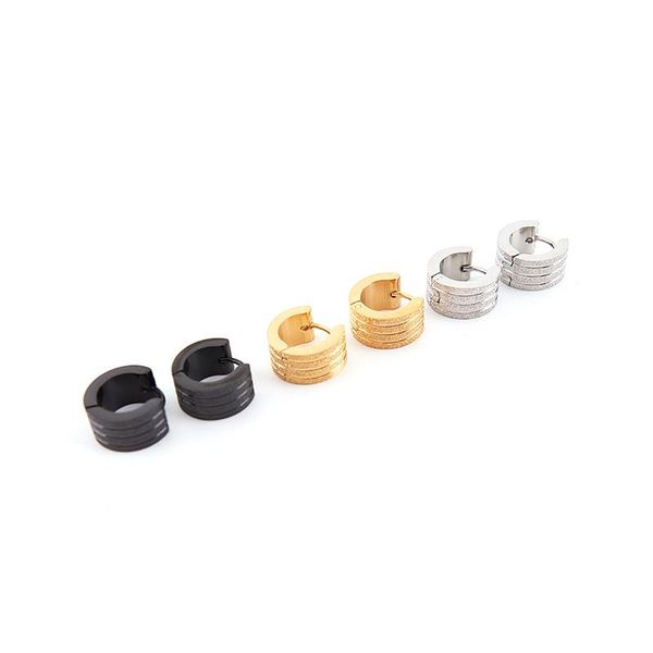 hoop & huggie gold frosted earrings korean version stainless steel earring european american ornaments ear clasps three thread, Golden;silver
hoop & huggie gold frosted earrings korean version stainless steel earring european american ornaments ear clasps three thread, Golden;silver