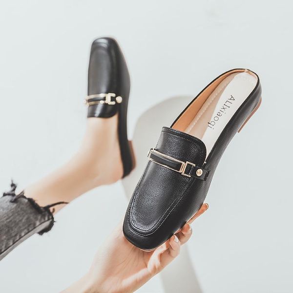 slippers women closed-toe slipper buckle moccasins europe fashion shoes leisure ladies luxury scuffs y68, Black
slippers women closed-toe slipper buckle moccasins europe fashion shoes leisure ladies luxury scuffs y68, Black