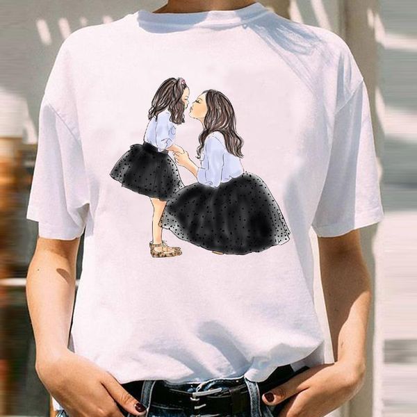 women's t-shirt women graphic happy sweet daughter casual mom mama mother cartoon spring summer print female clothes tees tshirt, White
women's t-shirt women graphic happy sweet daughter casual mom mama mother cartoon spring summer print female clothes tees tshirt, White