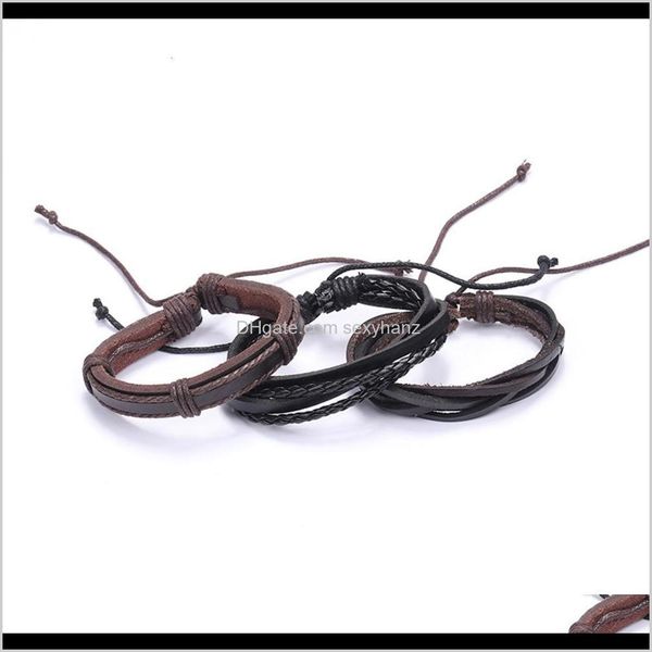 other bracelets jewelry drop delivery 2021 black mens punk leather creative alloy bracelet set 6 pieces 0jotw, Golden;silver
other bracelets jewelry drop delivery 2021 black mens punk leather creative alloy bracelet set 6 pieces 0jotw, Golden;silver