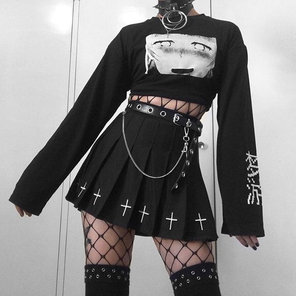 insgoth streetwear punk pu leather belts women black fashion gothic metal chain high waist bodycon belts, Silver
insgoth streetwear punk pu leather belts women black fashion gothic metal chain high waist bodycon belts, Silver