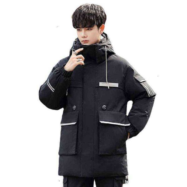 2021 down et men's winter trend leisure medium and long high work clothes youth thickening, Black
2021 down et men's winter trend leisure medium and long high work clothes youth thickening, Black