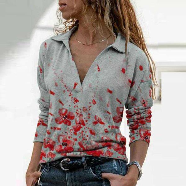 floral v-neck blouses fashion womens vintage leisure print long sleeve casual loose camisas de mujer women's & shirts, White
floral v-neck blouses fashion womens vintage leisure print long sleeve casual loose camisas de mujer women's & shirts, White