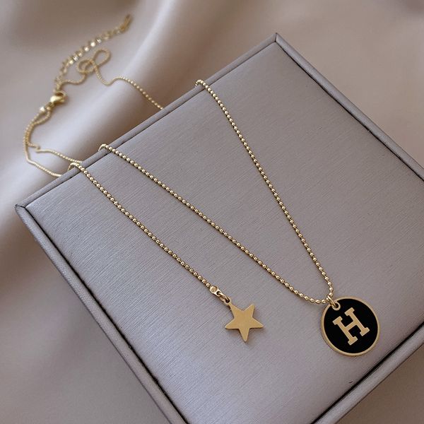 xianlan243 female autumn/winter sweater chain pendant light the niche high-end luxury letter ins cold wind contracted do not fade, Silver
xianlan243 female autumn/winter sweater chain pendant light the niche high-end luxury letter ins cold wind contracted do not fade, Silver