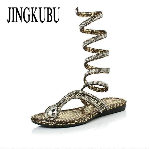 dress shoes jingkubu plus size35-42 summer women sandals crystal gladiator sandal woman boots snake flat roman, Black
dress shoes jingkubu plus size35-42 summer women sandals crystal gladiator sandal woman boots snake flat roman, Black