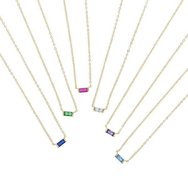 chains 100% 925 sterling silver minimal delicate dainty jewelry single rectangle cubic zirconia colorful cz necklace
chains 100% 925 sterling silver minimal delicate dainty jewelry single rectangle cubic zirconia colorful cz necklace