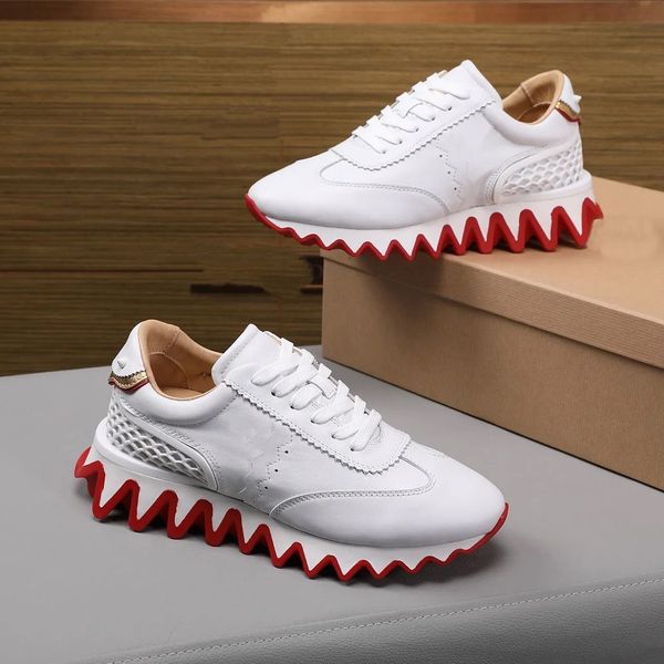 21s fun styl bottom sneakers loubisharks donna flat serrated soles,super gift men's red soles men walking dress mjk0002, Red;white
21s fun styl bottom sneakers loubisharks donna flat serrated soles,super gift men's red soles men walking dress mjk0002, Red;white