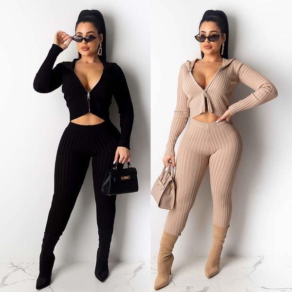 two piece dress women autumn 2 set sweater hooded zipper crop pencil pants knitted suit knit club outfit, White
two piece dress women autumn 2 set sweater hooded zipper crop pencil pants knitted suit knit club outfit, White