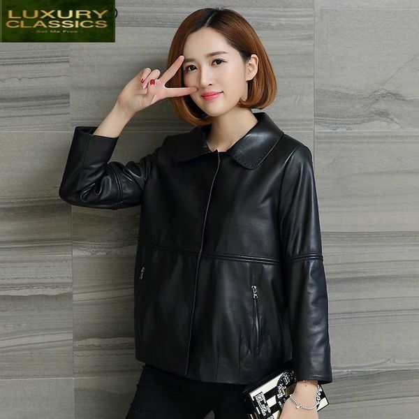 women's leather & faux jacket montone genuine women natural sheepskin coat female plus size clothes spring autumn outwear 2021 lwl1469, Black
women's leather & faux jacket montone genuine women natural sheepskin coat female plus size clothes spring autumn outwear 2021 lwl1469, Black