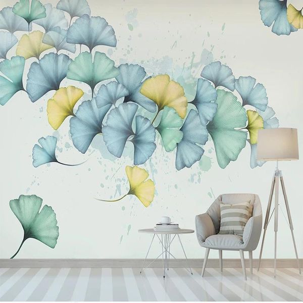 wallpapers custom 3d wallpaper modern minimalist hand painted ginkgo leaf watercolor bedroom background wall self-adhesive papel de parede
wallpapers custom 3d wallpaper modern minimalist hand painted ginkgo leaf watercolor bedroom background wall self-adhesive papel de parede