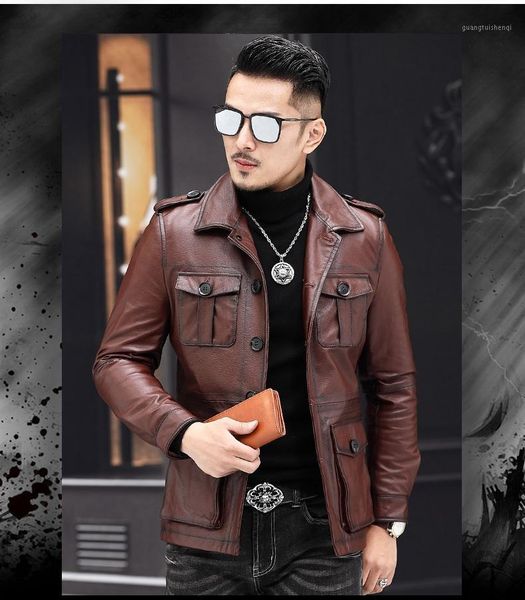 men's leather & faux ,2021 casual jacket.fashion man genuine coat.quality cowhide jackets.vintage jacket, Black
men's leather & faux ,2021 casual jacket.fashion man genuine coat.quality cowhide jackets.vintage jacket, Black
