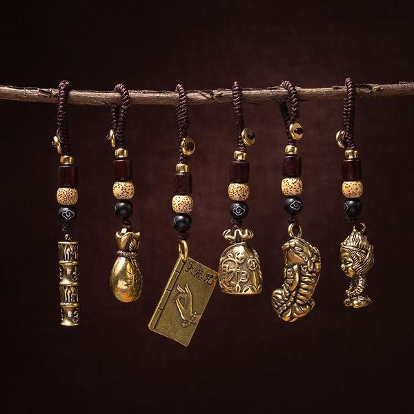 chinese style special small gift brass gourd car keychain pendant male and female key chain to send a friend party favor
chinese style special small gift brass gourd car keychain pendant male and female key chain to send a friend party favor