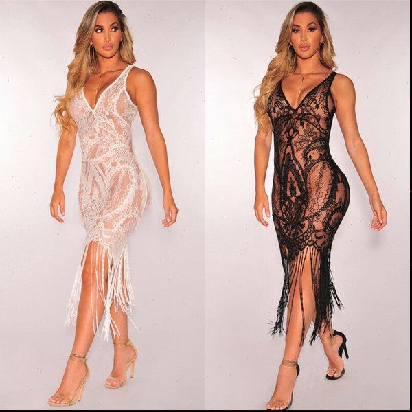 lace tassels cover womens dresses up beach summer robe femme ropa mujer elegant, Black;gray