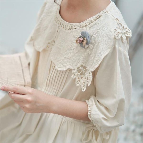 japanese vintage lace collar womens dresses doll loose cotton sweet cute girl summer tb, Black;gray
japanese vintage lace collar womens dresses doll loose cotton sweet cute girl summer tb, Black;gray