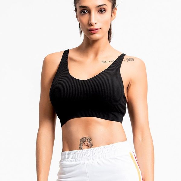 gym clothing 100% cotton low support sports bra deep v neck yoga seamless material sumptuously soft fitness workout women, White;black
gym clothing 100% cotton low support sports bra deep v neck yoga seamless material sumptuously soft fitness workout women, White;black