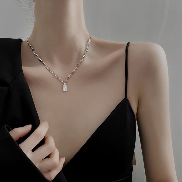 party card necklace female summer necklace new niche design feeling collarbone chain web celebrity, Silver
party card necklace female summer necklace new niche design feeling collarbone chain web celebrity, Silver