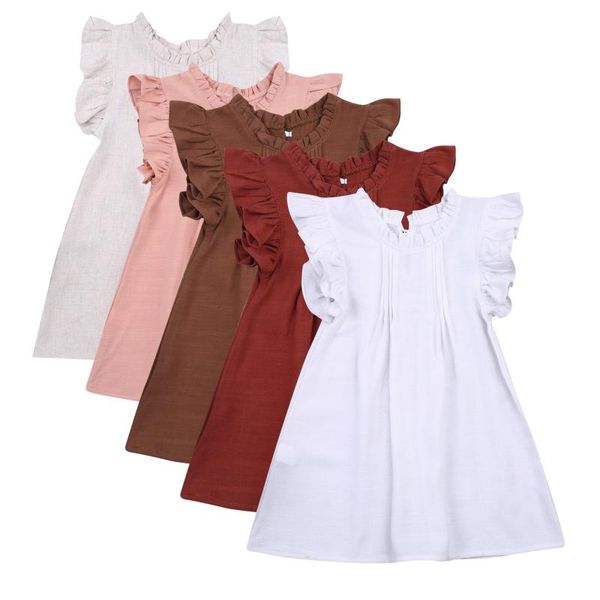 girl's dresses 2021 lovely toddler kid girls solid color princess sweet ruffle crew neck sleeveless sundress casual clothes 2-6years, Red;yellow
girl's dresses 2021 lovely toddler kid girls solid color princess sweet ruffle crew neck sleeveless sundress casual clothes 2-6years, Red;yellow
