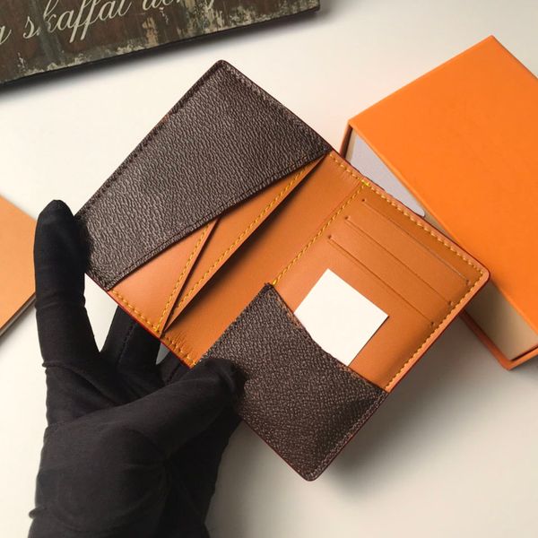 card holder classic style orange genuine leather wallet purse passcard pocket passport, Brown;gray
card holder classic style orange genuine leather wallet purse passcard pocket passport, Brown;gray