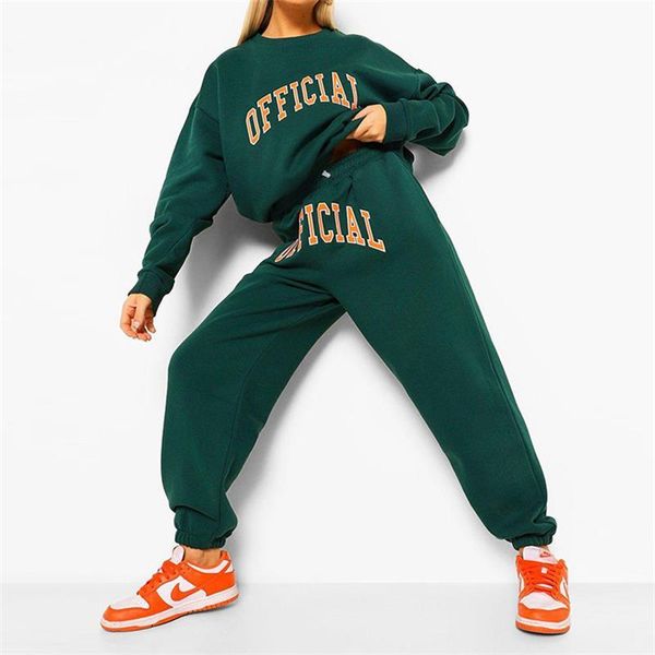 women's two piece pants autumn 2021 letter print sweatshirt round collar drawstring green fashion leisure sports two-piece set 7005, White
women's two piece pants autumn 2021 letter print sweatshirt round collar drawstring green fashion leisure sports two-piece set 7005, White