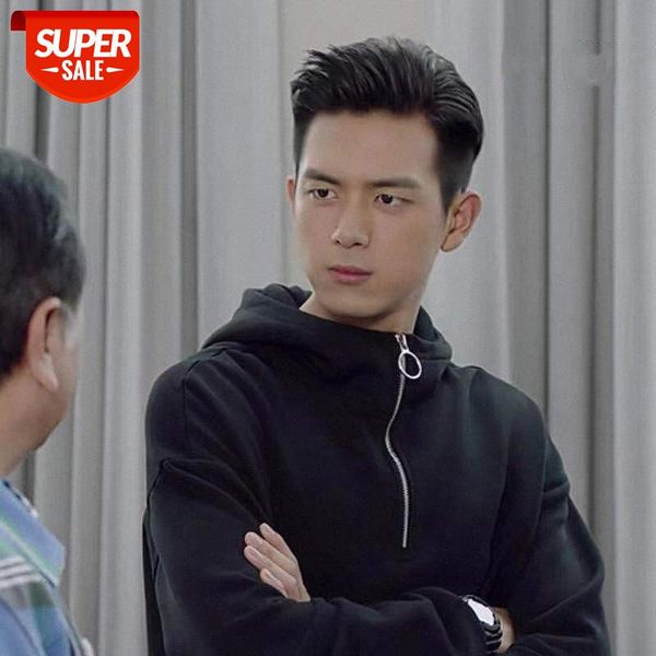 dear love korean business words li xiantong zipper sweater men's plus size couple solid color jacket #fv49, Black
dear love korean business words li xiantong zipper sweater men's plus size couple solid color jacket #fv49, Black