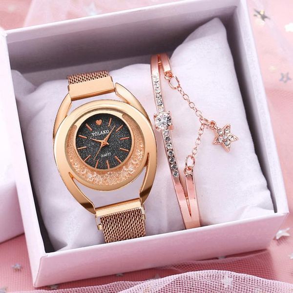 wristwatches women magnetic starry sky watches bracelet set luxury ladies moving diamond quartz relogio feminino, Slivery;brown
wristwatches women magnetic starry sky watches bracelet set luxury ladies moving diamond quartz relogio feminino, Slivery;brown