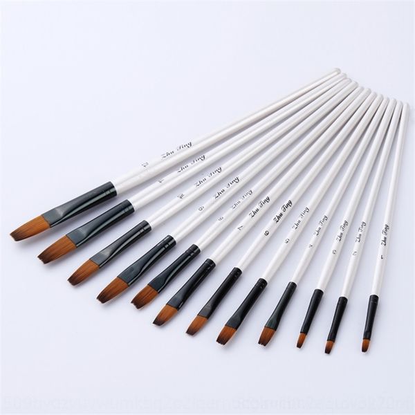 NP4r 12 pearl white stick pointed diy waterpearl watercolor brush set two color nylon wool round painting pens peak diy acrylic brush, Black;red
NP4r 12 pearl white stick pointed diy waterpearl watercolor brush set two color nylon wool round painting pens peak diy acrylic brush, Black;red