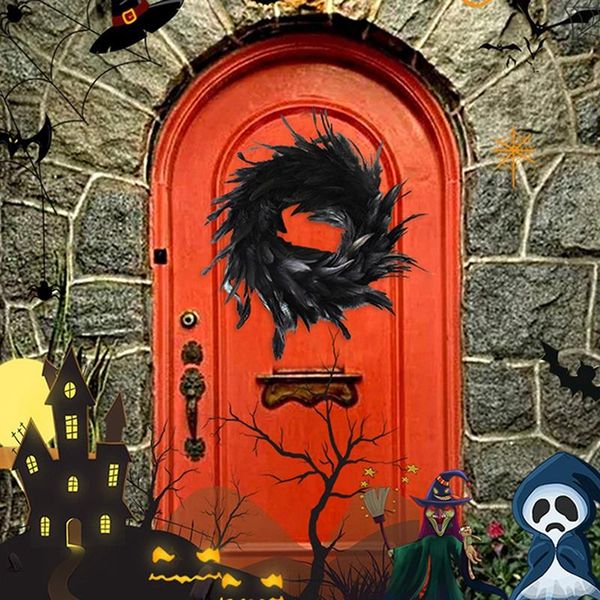 decorative flowers & wreaths black feather wreath handmade wall door hanging festival birthday party supply home el decor
decorative flowers & wreaths black feather wreath handmade wall door hanging festival birthday party supply home el decor