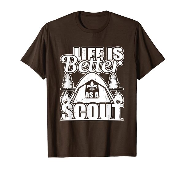 cub scouting leader life is better as a scout boy troop gift t-shirt, White;black
cub scouting leader life is better as a scout boy troop gift t-shirt, White;black