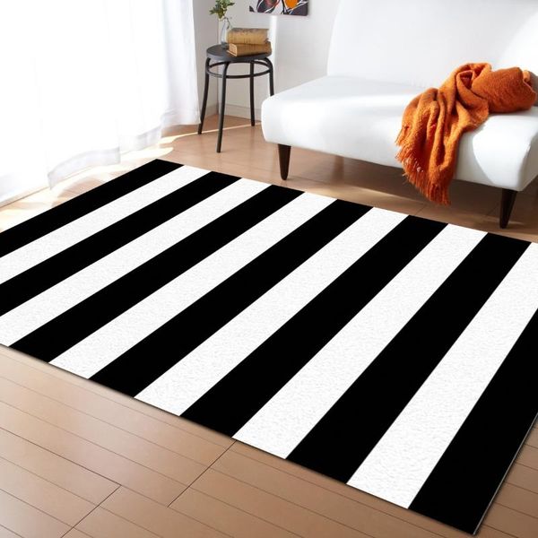 simple black and white stripes carpets for living room children's carpet bedroom bedside blanket kitchen doormat
simple black and white stripes carpets for living room children's carpet bedroom bedside blanket kitchen doormat