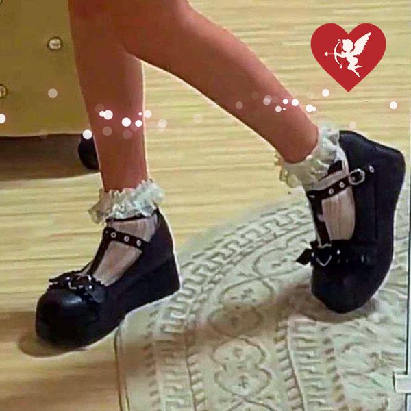 sandals brand dropship girls heart angel bat spring platform lolita cosplay women's pumps wegdes fashion buckle chunky shoes woman, Black
sandals brand dropship girls heart angel bat spring platform lolita cosplay women's pumps wegdes fashion buckle chunky shoes woman, Black