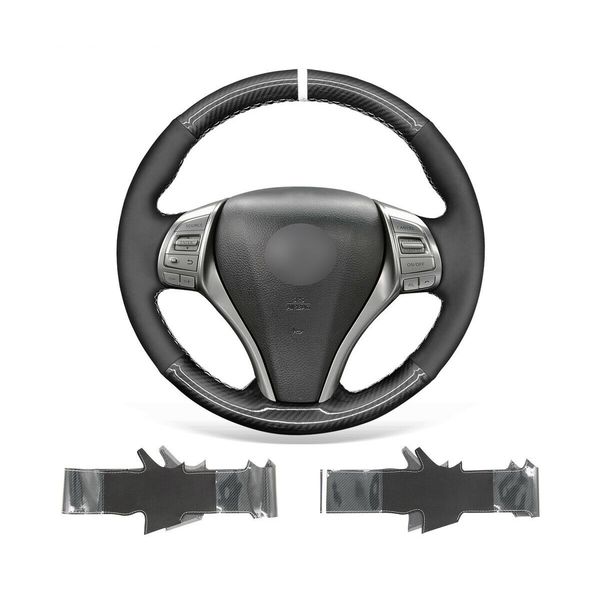 diy car steering wheel cover warp for nissan altima 2013-2018 / rogue durable black suede pu carbon fiber
diy car steering wheel cover warp for nissan altima 2013-2018 / rogue durable black suede pu carbon fiber