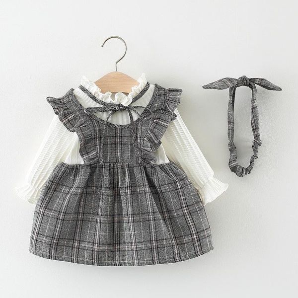 girl's dresses female baby long-sleeved knitted dress spring and autumn bow knot plaid princess girl children's wear, Red;yellow
girl's dresses female baby long-sleeved knitted dress spring and autumn bow knot plaid princess girl children's wear, Red;yellow