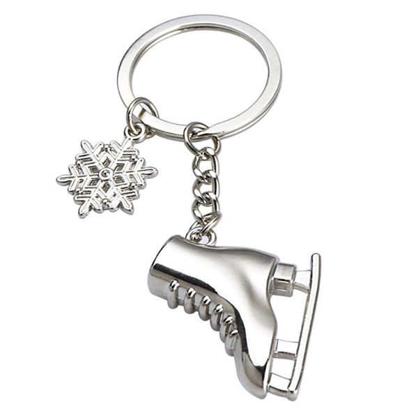keychains key chain skates snowflake pendant ring skating silver color jewelry for winter gift
keychains key chain skates snowflake pendant ring skating silver color jewelry for winter gift