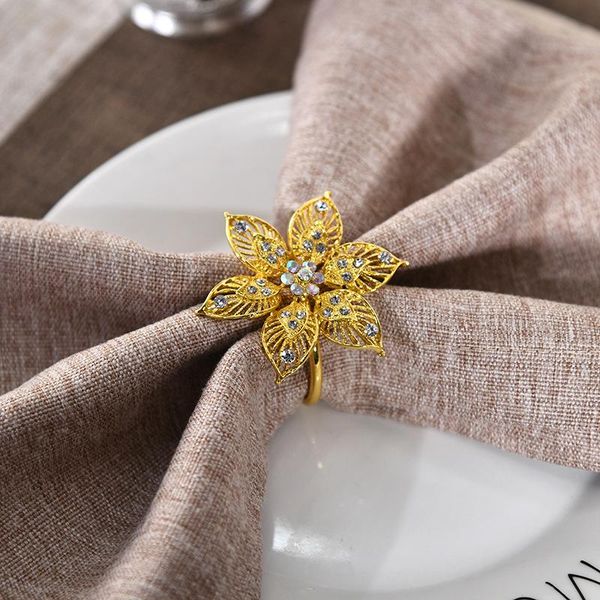 napkin rings 10pcs metal diamond-studded flower ring table decoration accessories for family gatherings, western wedding banquets
napkin rings 10pcs metal diamond-studded flower ring table decoration accessories for family gatherings, western wedding banquets