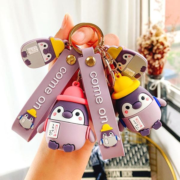 keychains super cute little penguin keychain car key chain charm pendant creative schoolbag ring, Silver
keychains super cute little penguin keychain car key chain charm pendant creative schoolbag ring, Silver