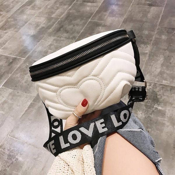 2021solid color love heart decor women waist bag pu leather crossbody shoulder chest bags fashion ladies fanny pack belt
2021solid color love heart decor women waist bag pu leather crossbody shoulder chest bags fashion ladies fanny pack belt
