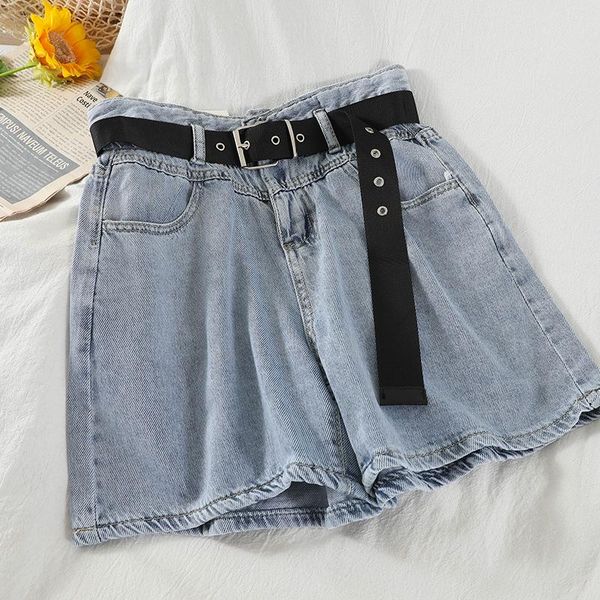 women's shorts fitaylor summer women vintage straight high waist denim with belt female casual loose wide leg mini jeans, White;black
women's shorts fitaylor summer women vintage straight high waist denim with belt female casual loose wide leg mini jeans, White;black